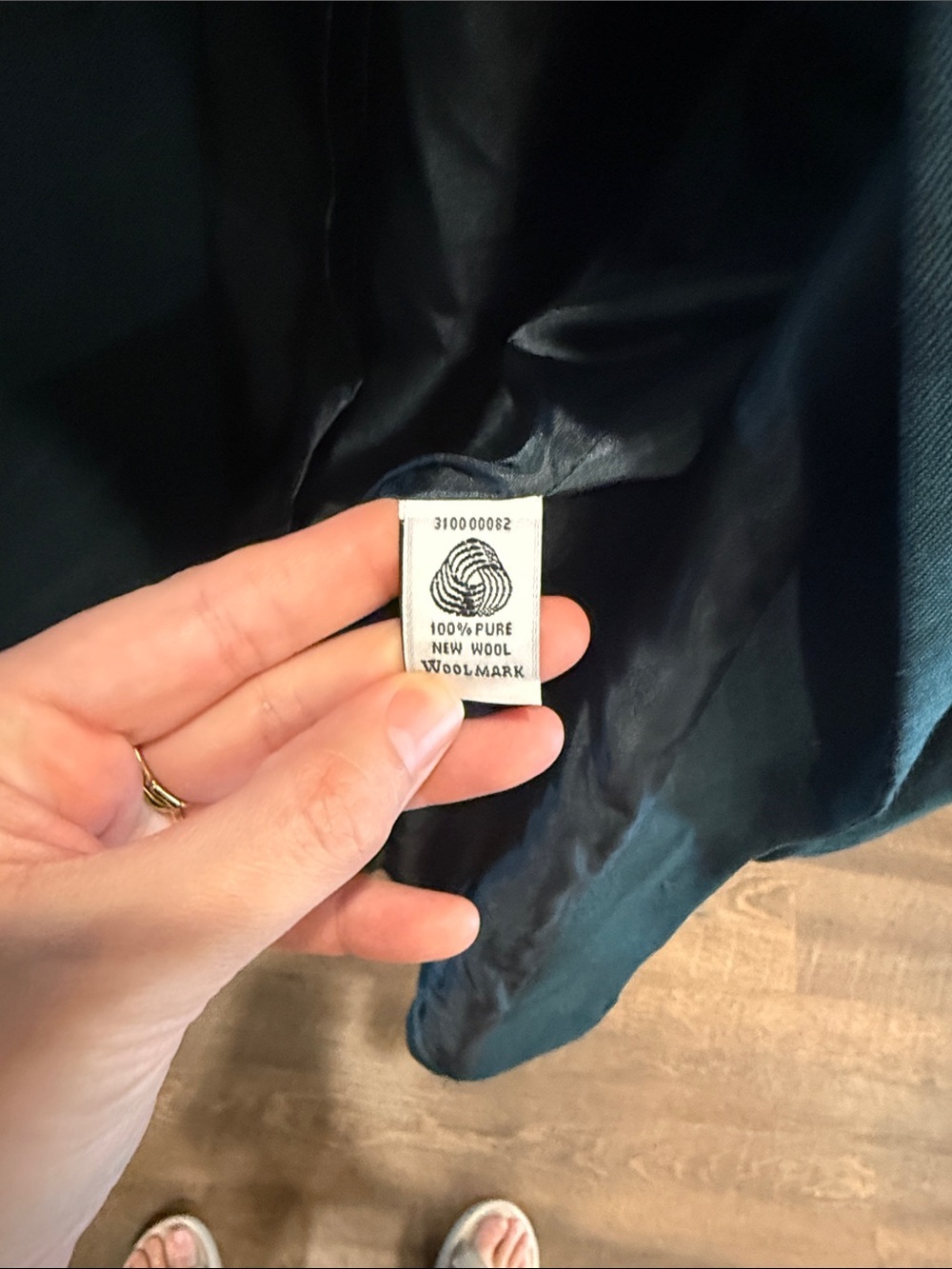 Pendleton Dark Teal Wool Button Jacket - Picture 3 of 6